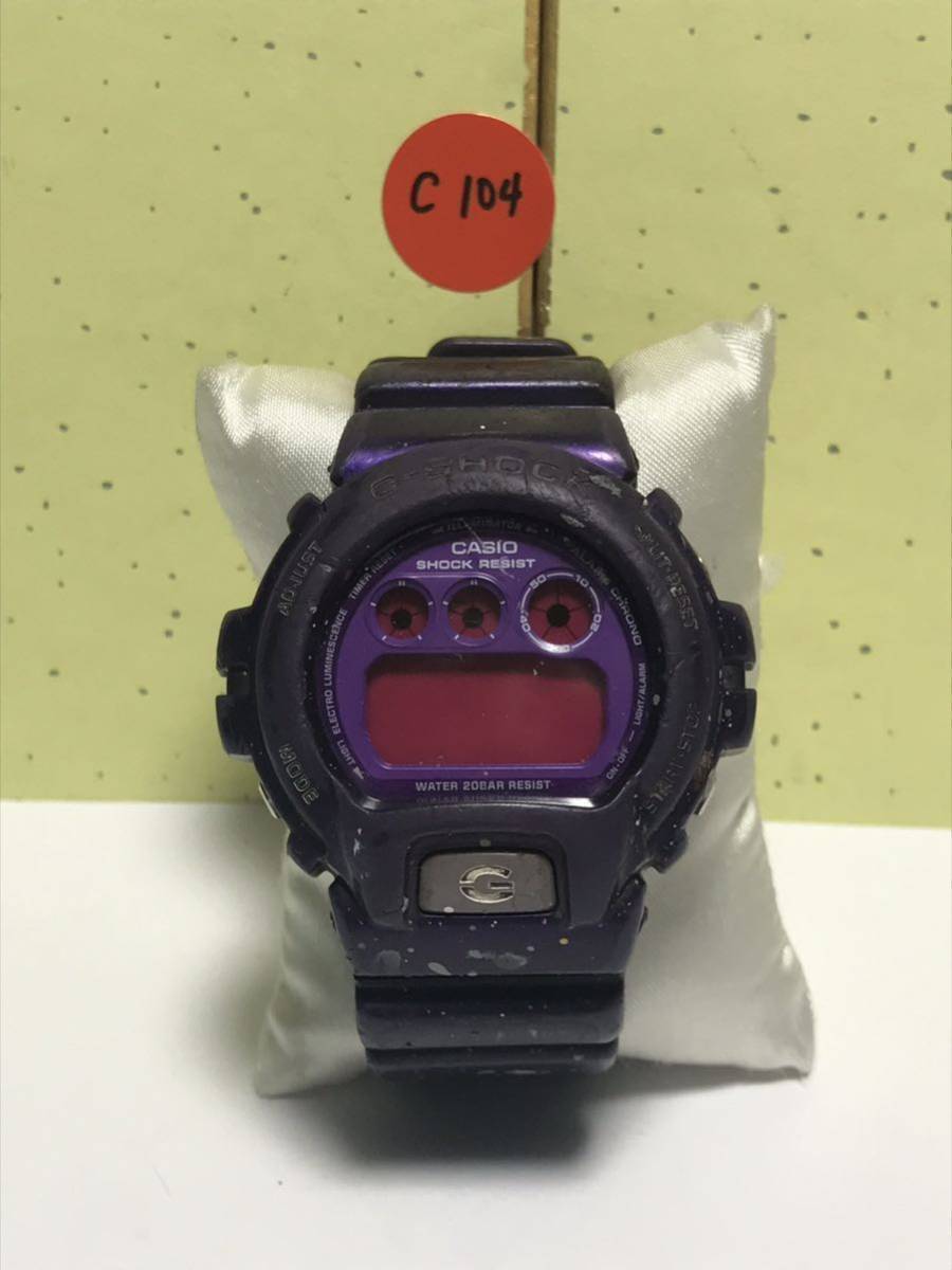 CASIO カシオ G-SHOCK Gショック DW-6900CC クレイジーカラーズ パープル クオーツメンズ 腕時計_画像1