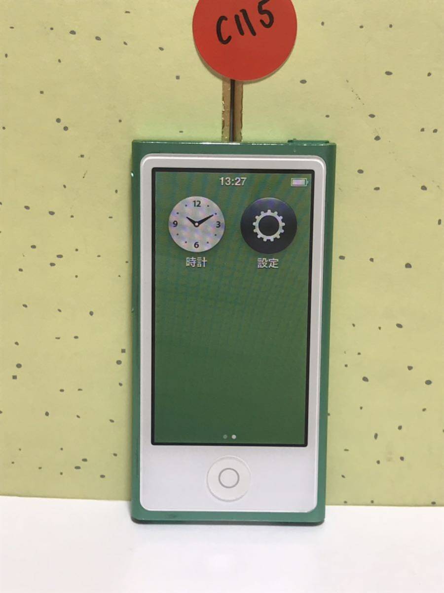 Apple アップル iPod nano アイポッド ナノ 第7世代 MD 579C- A1446 ModelA1446 動作確認済み グリーンの画像2