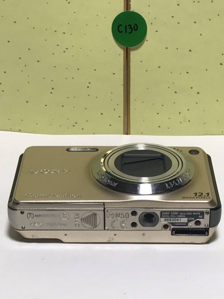SONY ソニー Cyber shot DSC-W270コンパクトデジタルカメラ 12.1x MEGA PIXELS 動作確認済み_画像7