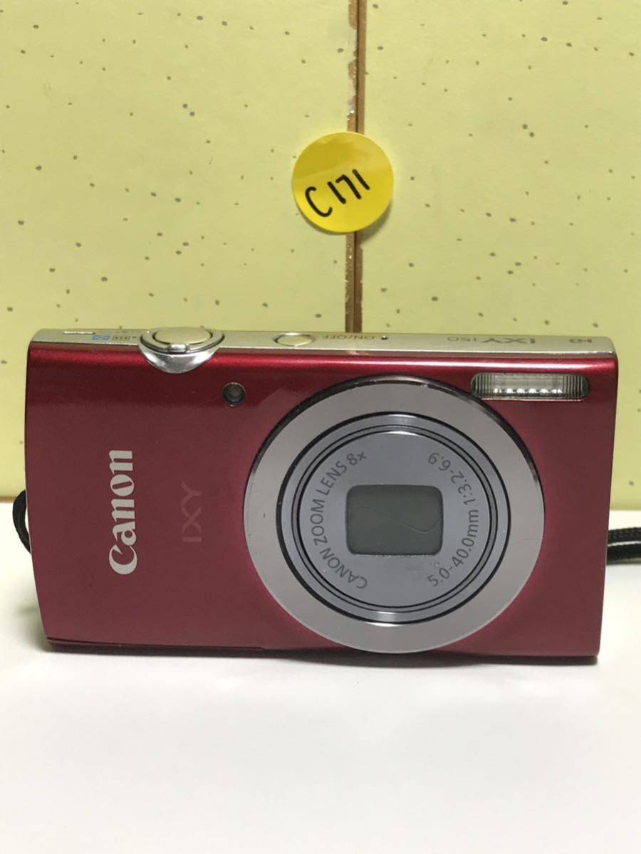 Canon キャノン IXY 150 HD コンパクトデジタルカメラ 8Xx ZOOM 5.0-40.0mm 1:3.2-6.9 PC2197 動作確認済み の画像2
