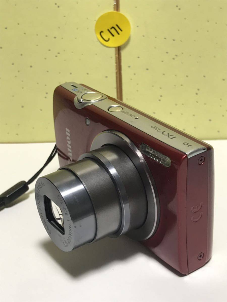 Canon キャノン IXY 150 HD コンパクトデジタルカメラ 8Xx ZOOM 5.0-40.0mm 1:3.2-6.9 PC2197 動作確認済み の画像4