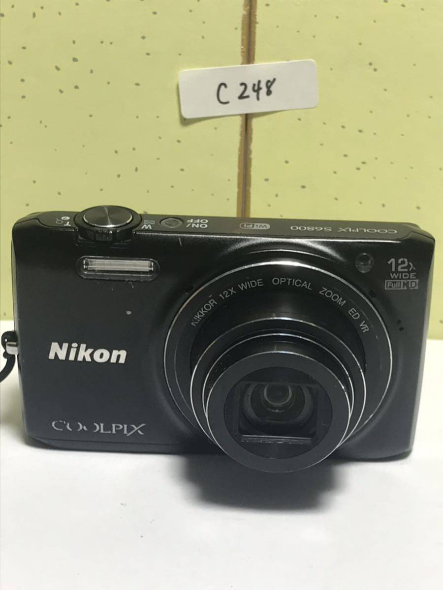 Nikon ニコン COOLPIX S6800コンパクトデジタルカメラ 12xWIDE OPTICAL ZOOM ED VR Full HD WiFi 動作確認済み_画像3