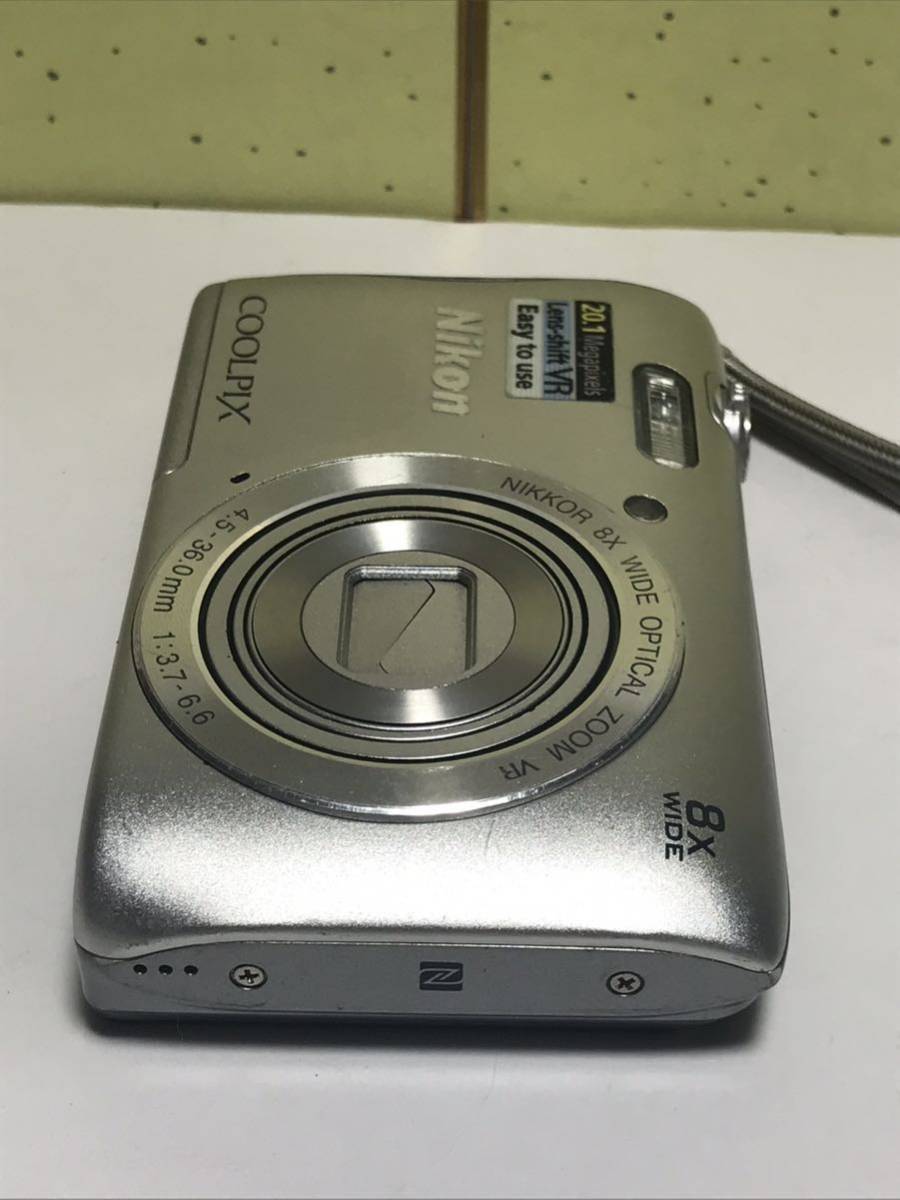 Nikon ニコン COOLPIX S3700 コンパクトデジタルカメラ 8x WIDE OPTICAL ZOOM VR WiFi 20.1 Megapixels 動作確認済み_画像8