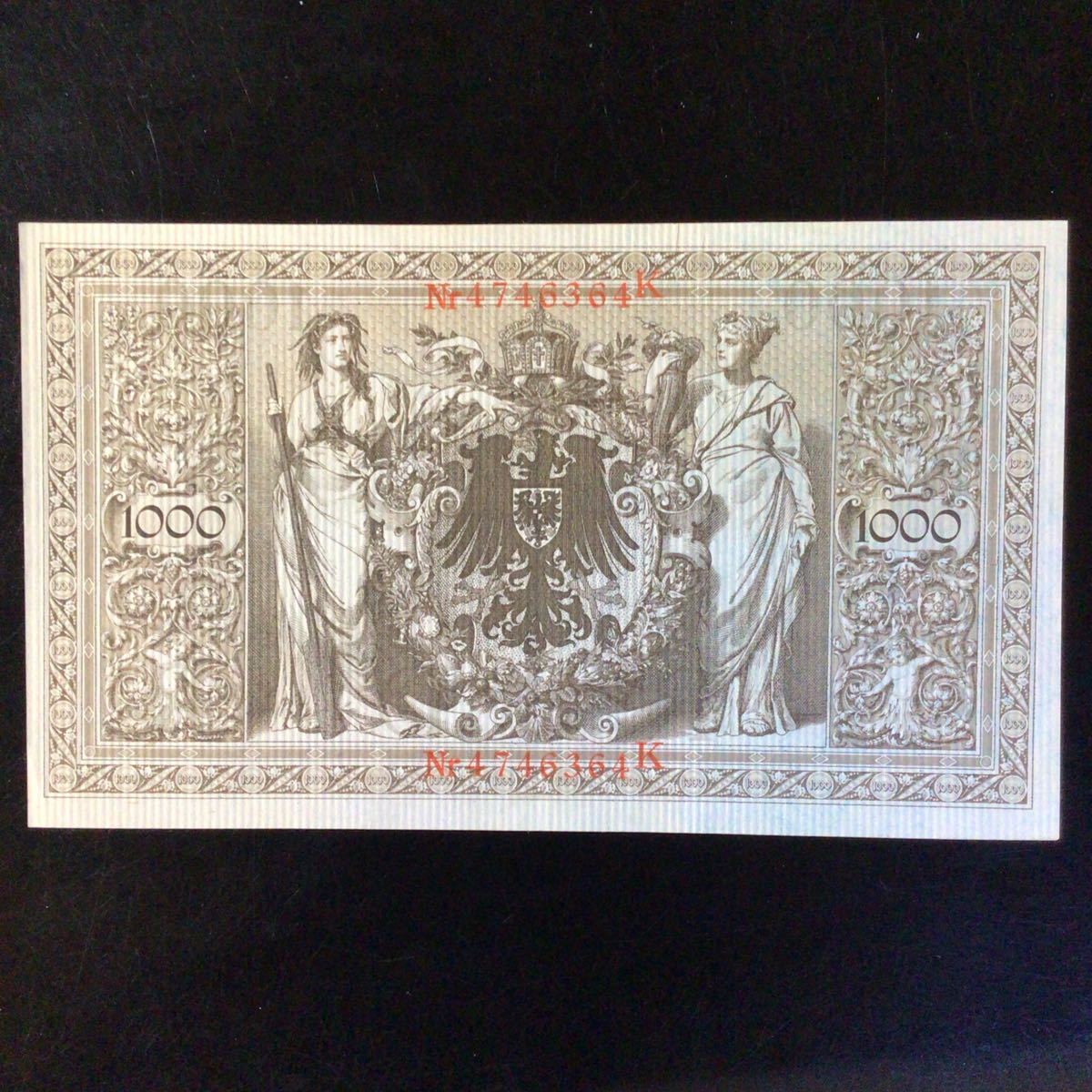 World Paper Money GERMANY 1000 Mark【1910】『R』_画像2