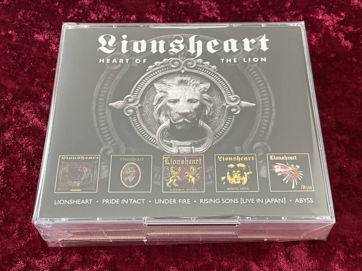 ★LIONHEART★5CD★HEART OF THE LION★ライオンハート★PRIDE IN TACT/UNDER FIRE/RISING SONS(LIVE IN JAPAN)/ABYSS★2019 Dissonance★_画像1