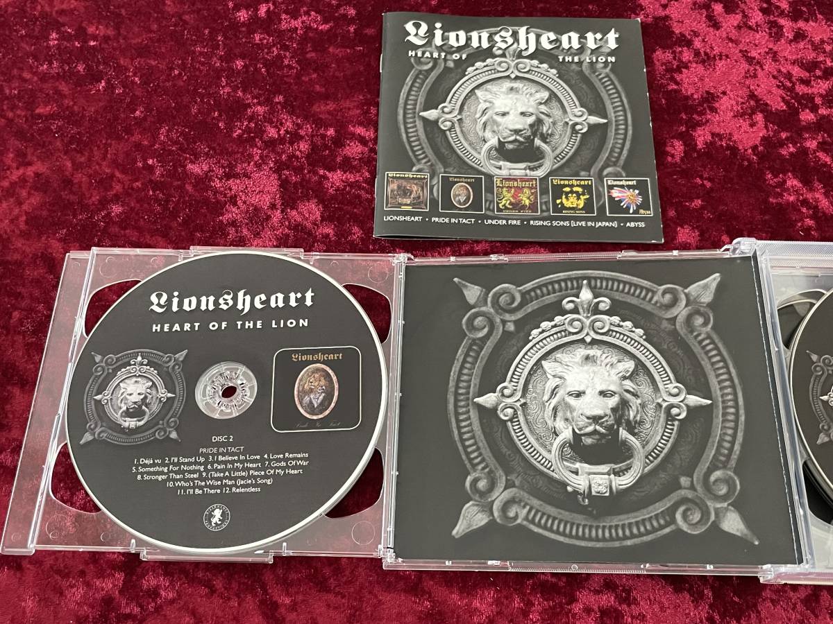★LIONHEART★5CD★HEART OF THE LION★ライオンハート★PRIDE IN TACT/UNDER FIRE/RISING SONS(LIVE IN JAPAN)/ABYSS★2019 Dissonance★_画像3
