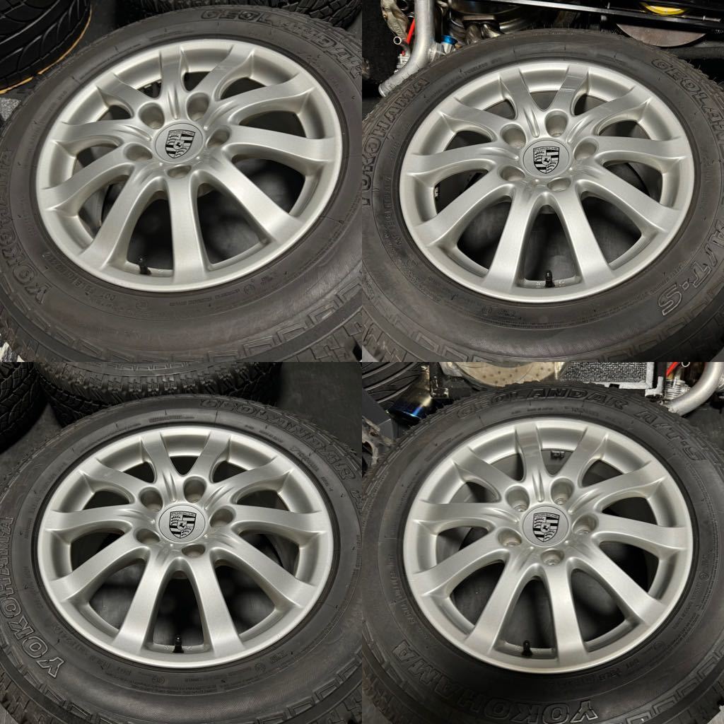 ポルシェ カイエン 純正 17インチ 7.5J＋53 PCD130 5穴 YOKOHAMA GEOLANDER A/T-S 235/65R17 2016年製 トゥアレグ流用等_画像4