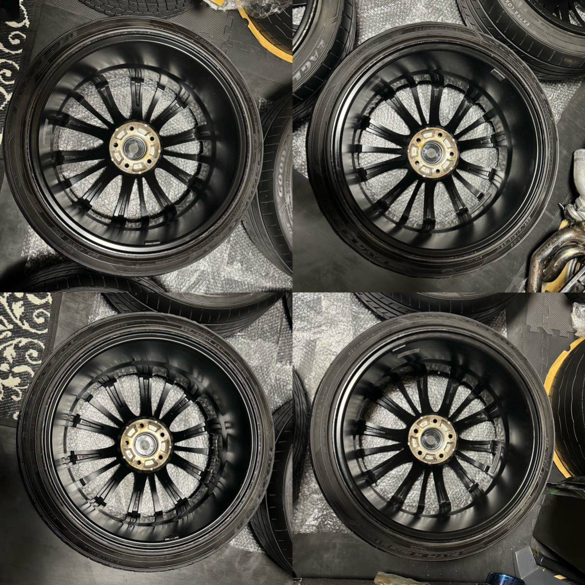 ヴェネルディ VALENTE 19インチ 8.5J＋45 PCD114.3 5穴 逆反り GOODYEAR EAGLE LS EXE 225/40R19 プリウスα カムリ オデッセイ クラウン等_画像9