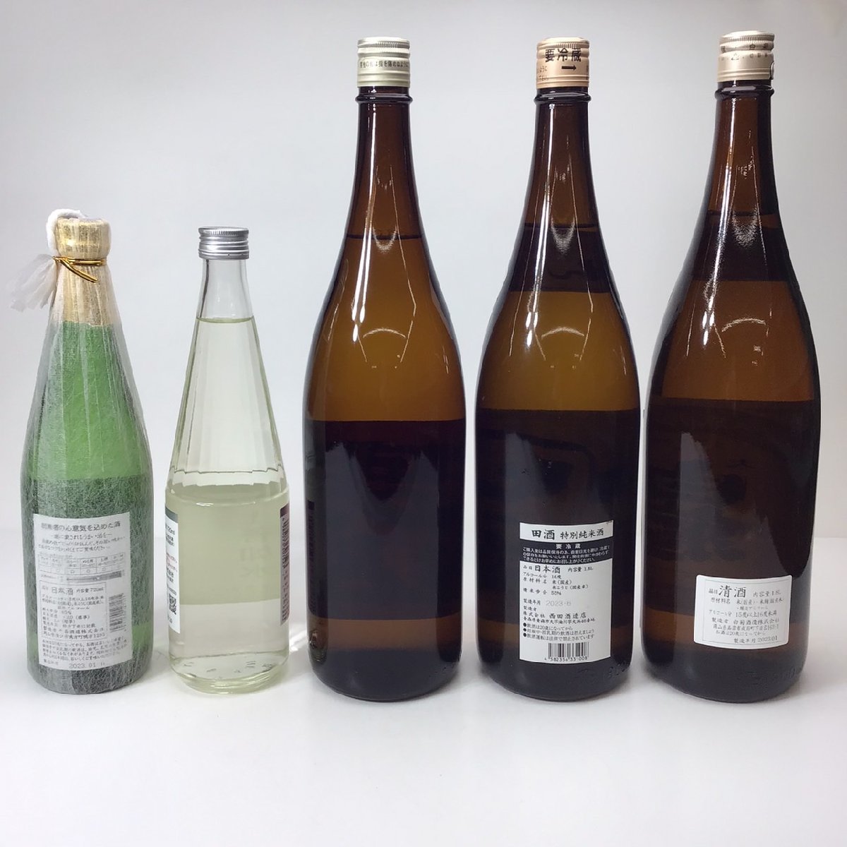 未開栓 日本酒 5本セット 720～1800ml 男山/田酒/上善如水/白菊/喜平【同梱不可】 A240104-2-A_画像2