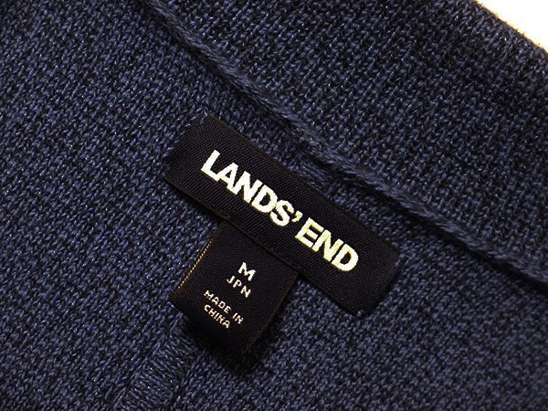 LANDS’END　ランズエンド　コットンニット　3Bジャケット　正規品　ニットジャケット　テーラードジャケット　ブレザー　綿ニット　_画像2