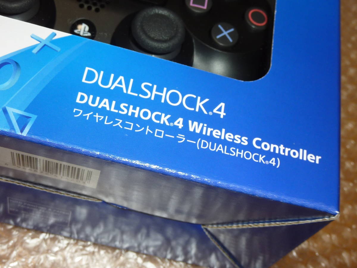 1円～★SONY 純正品　ワイヤレスコントローラー (DUALSHOCK 4) ジェット・ブラック　デュアルショック４　DS4 新品未開封　送料無料_画像3