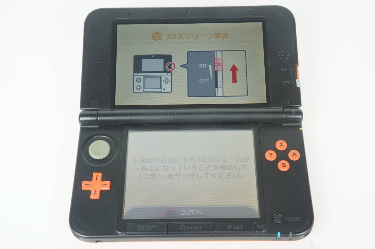 ニンテンドー3DSLL　本体　リミテッドパック　箱付き　オレンジ×ブラック　Nintendo　任天堂　動作確認済　美品　ARカード未開封_画像4