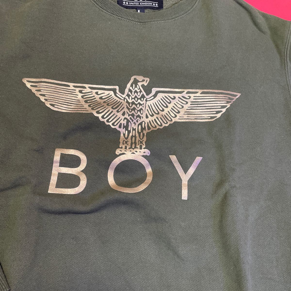 BOY LONDON メンズトレーナー Ｌサイズ　カーキ_画像3