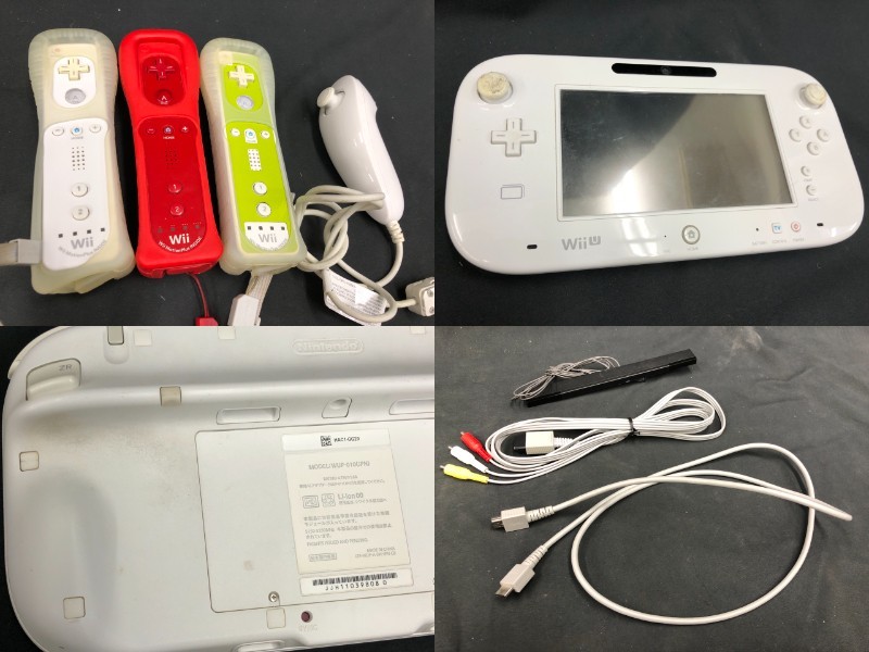 0103-204MKM0000 ゲーム機まとめ Nintendo 任天堂 DSi レッド / WiiU ホワイト / ゲームソフト マリオ スマブラ / リモコン ケーブル_画像6