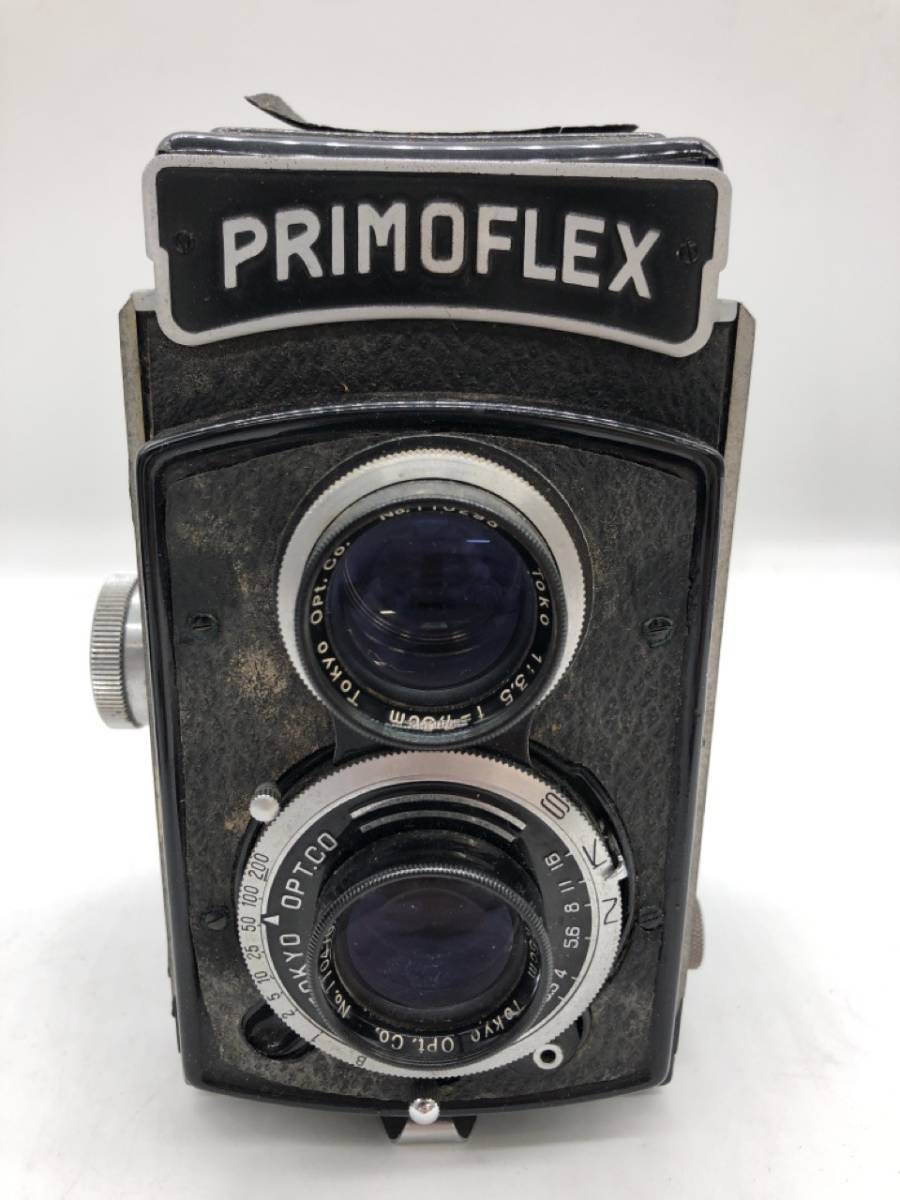 0101-046S⑯22743　二眼レフカメラ PRIMOFLEX プリモフレックス Toko 7.5cm F3.5 ケース付き フィルムカメラ レトロ アンティーク_画像2