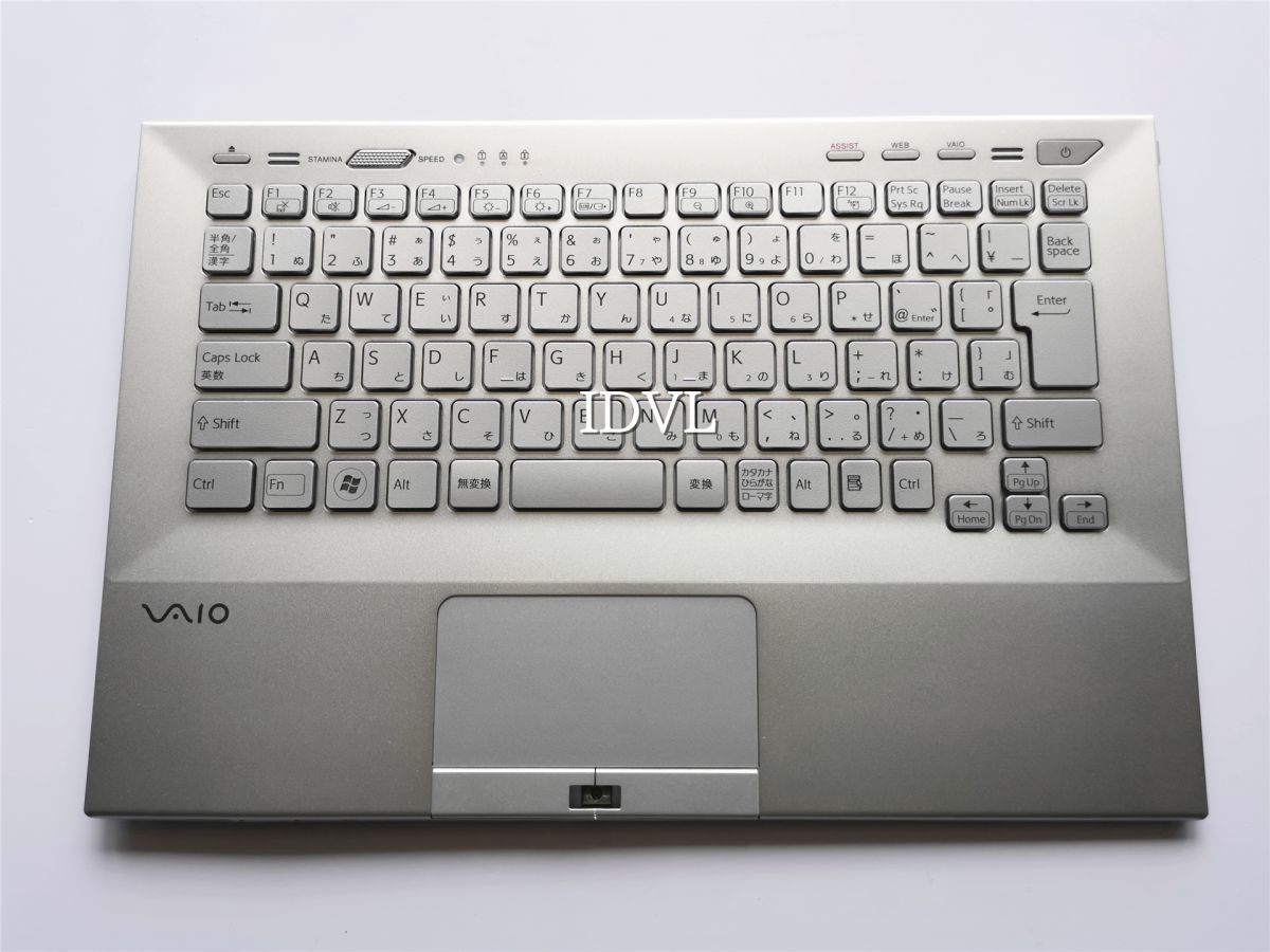 国内発送 SONY VAIO VPCSB18FJ VPCSB19FJ VPCSB28FJ VPCSB29FJ VPCSB38FJ VPCSB39FJ パームレスト 日本語キーボード バックライト搭載 銀色_画像1