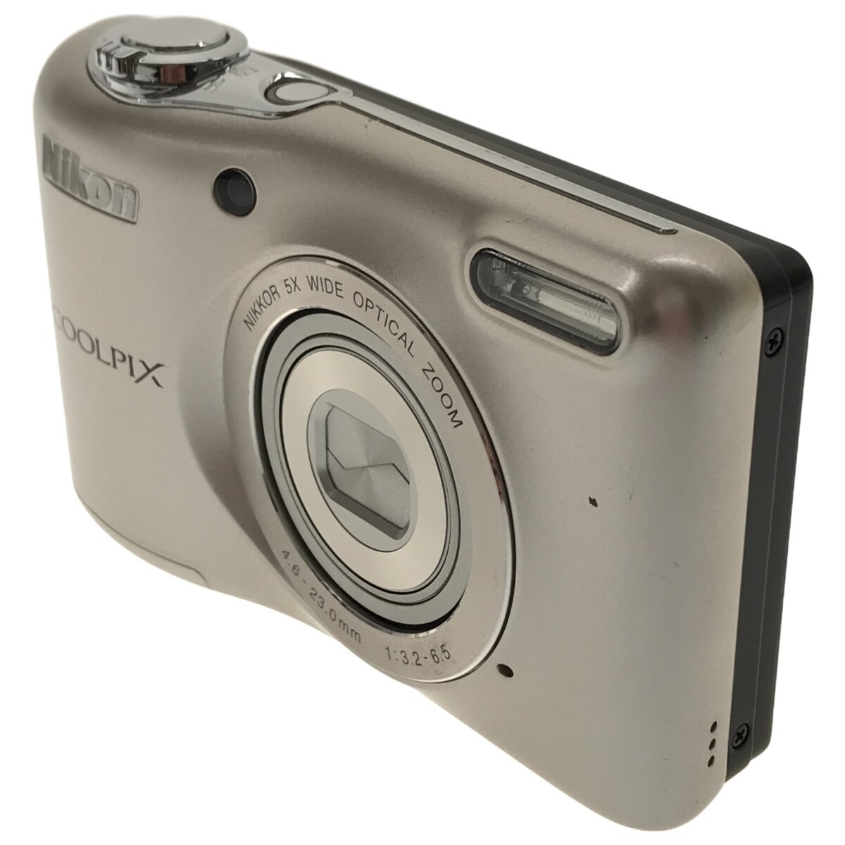 【動作美品】Nikon COOLPIX L30 4.6-23.0mm F3.2-6.5 シルバー クールピクス 単三電池仕様 2005万画素 光学5倍ズーム SDカード8GB付 C3888_画像2