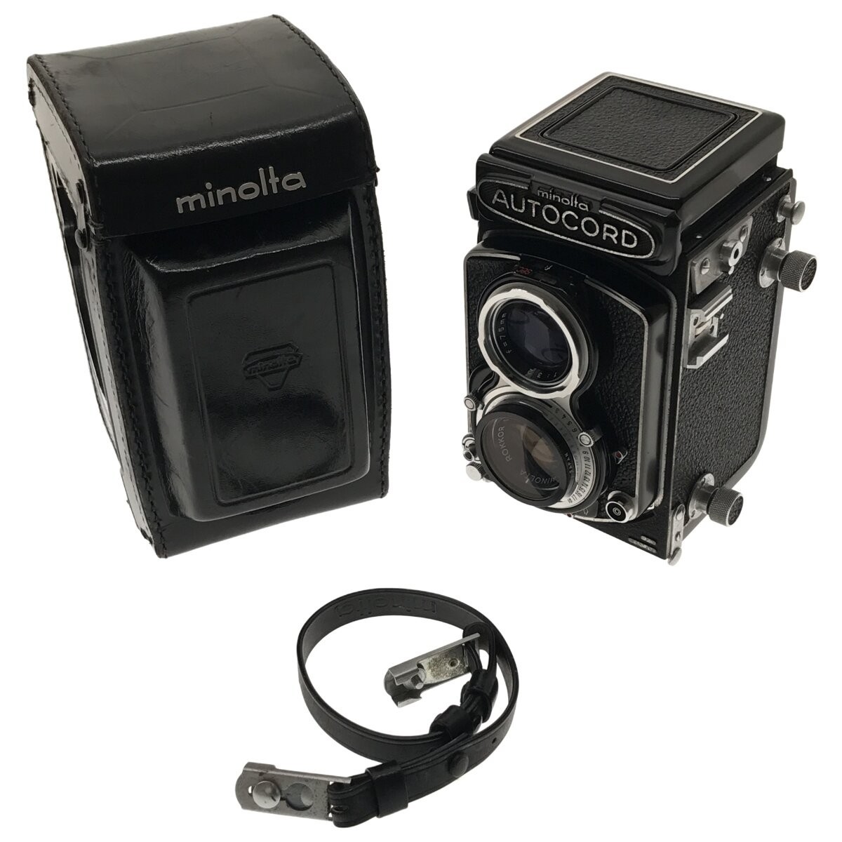 【動作品】minolta AUTOCORD III ROKKOR 75mm F3.5 ミノルタ オートコード 二眼レフカメラ 中判フィルムカメラ 単焦点レンズ 現状品 C3886_画像1