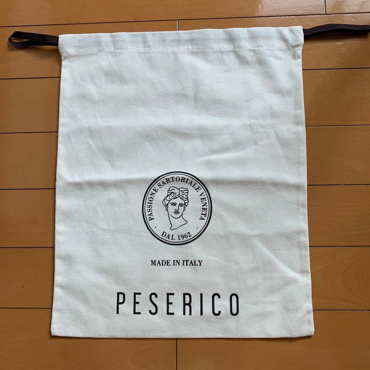 PESERICO ペゼリコ 巾着袋 白 レディース 男女兼用 ショッパー