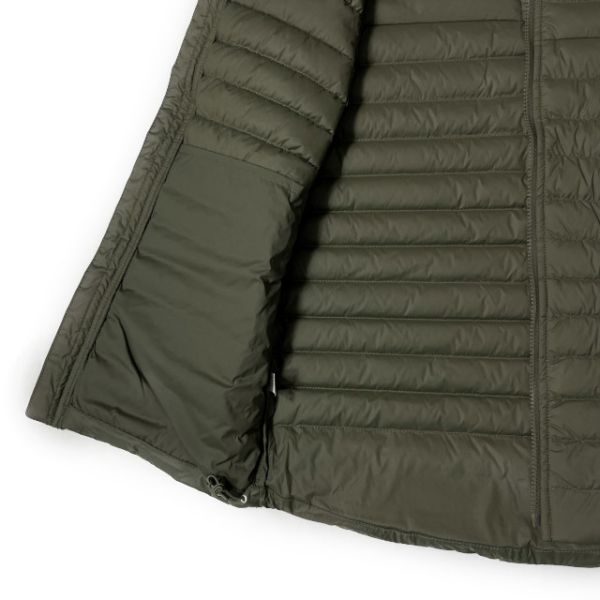 1円～!売切!【正規新品】THE NORTH FACE◆STRETCH DOWN VEST ダウンベスト US限定 RDS 軽量 パッカブル キャンプ(L)緑 カーキ 190122-90_画像6