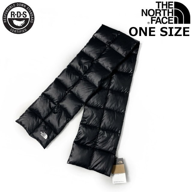 1円～!売切!【正規新品】THE NORTH FACE◆CITY VOYAGEUR SCARF マフラー ダウン RDS認証 US限定 男女兼用 アウトドア(OS)黒 180623-32_画像3