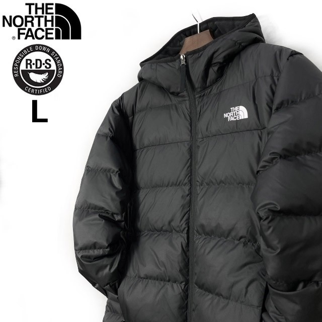 1円～!売切!【正規新品】THE NORTH FACE◆ROXBOROUGH LUXE HOODED JACKET ダウンジャケット US限定 RDS認証 アウトドア(L)黒 190122-125_画像2