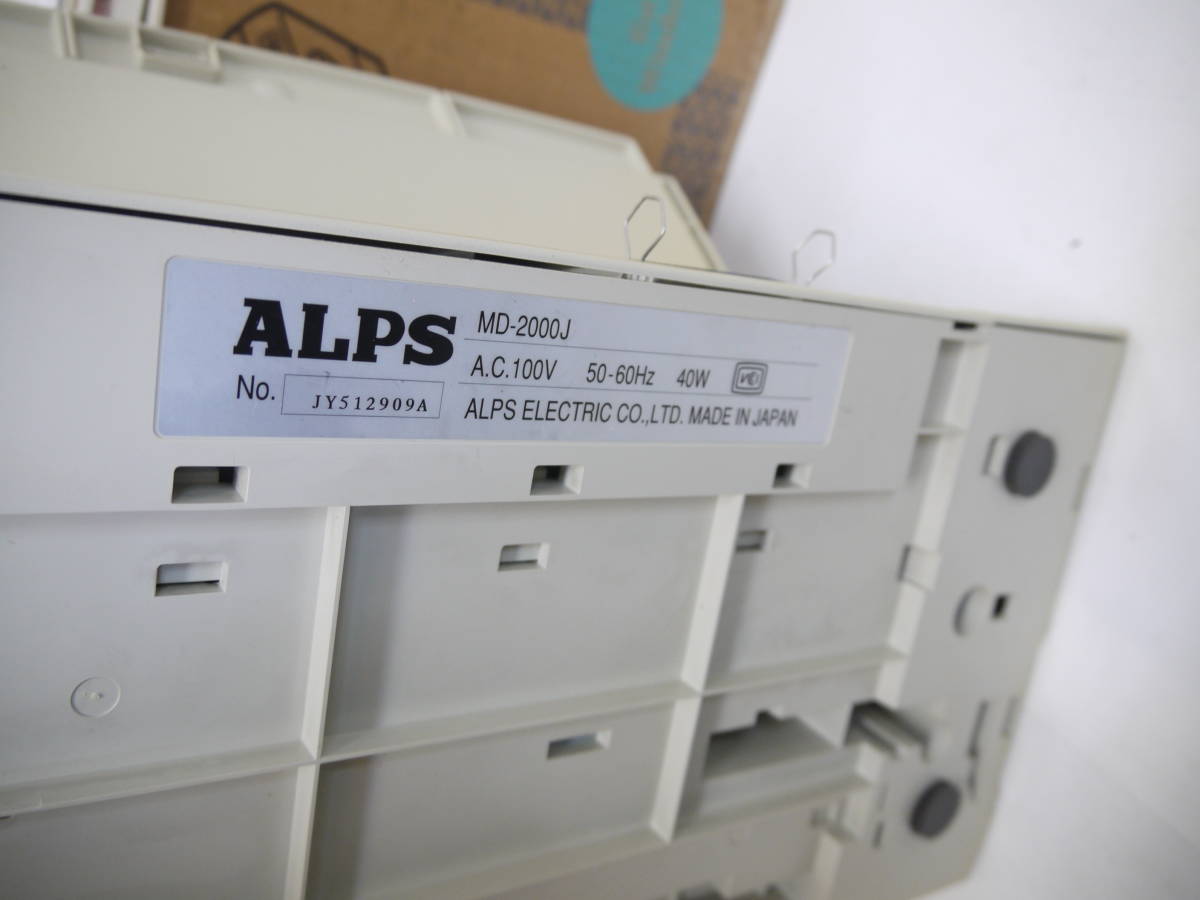 k266 ALPS MD-2000J アルプス フルカラープリンタ マイクロドライプリンタ 箱/取説/システムディスク付の画像9