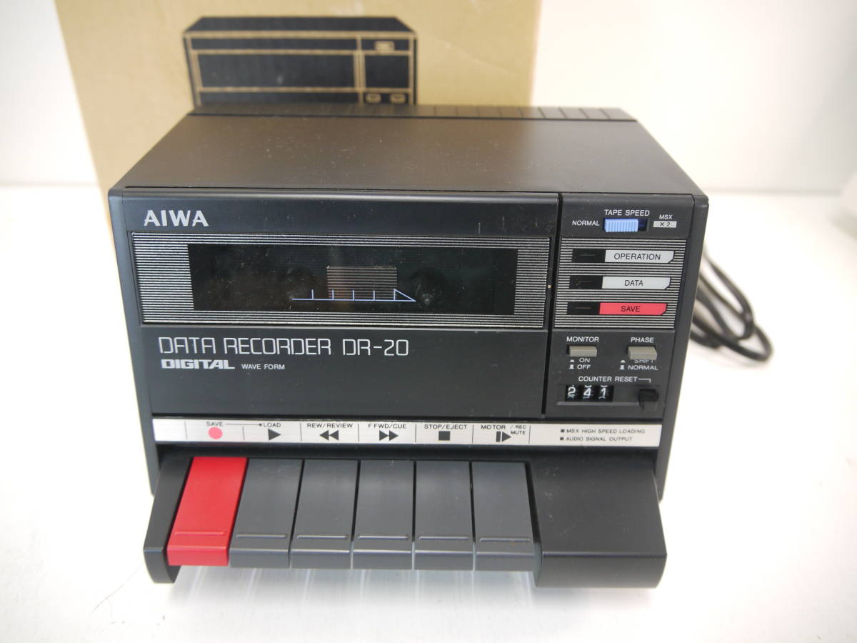 643 AIWA DR-20 DATA RECORDER アイワ データレコーダー 箱付 PC周辺機器