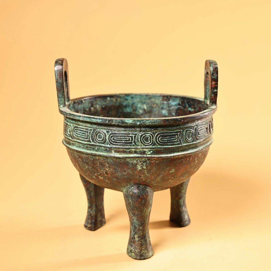 ◆羽彰・古美術◆A6855戦漢時代 青銅器 青銅鼎・古賞物・時代物・古置物・古美術品・蒐集家放出