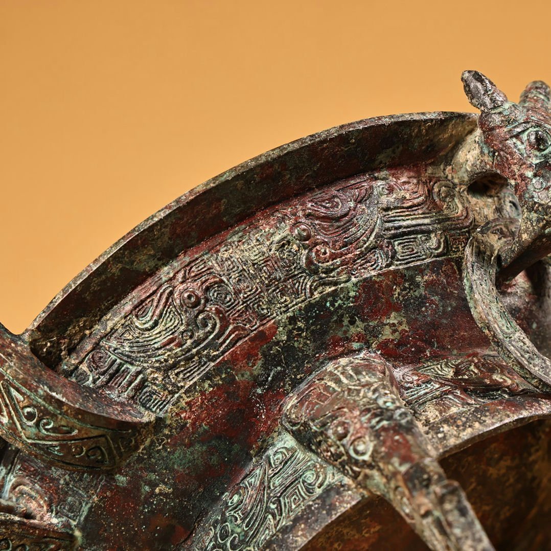 ◆羽彰・古美術◆A6872戦漢時代 青銅器 青銅方鼎・古賞物・時代物・古置物・古美術品・蒐集家放出_画像8