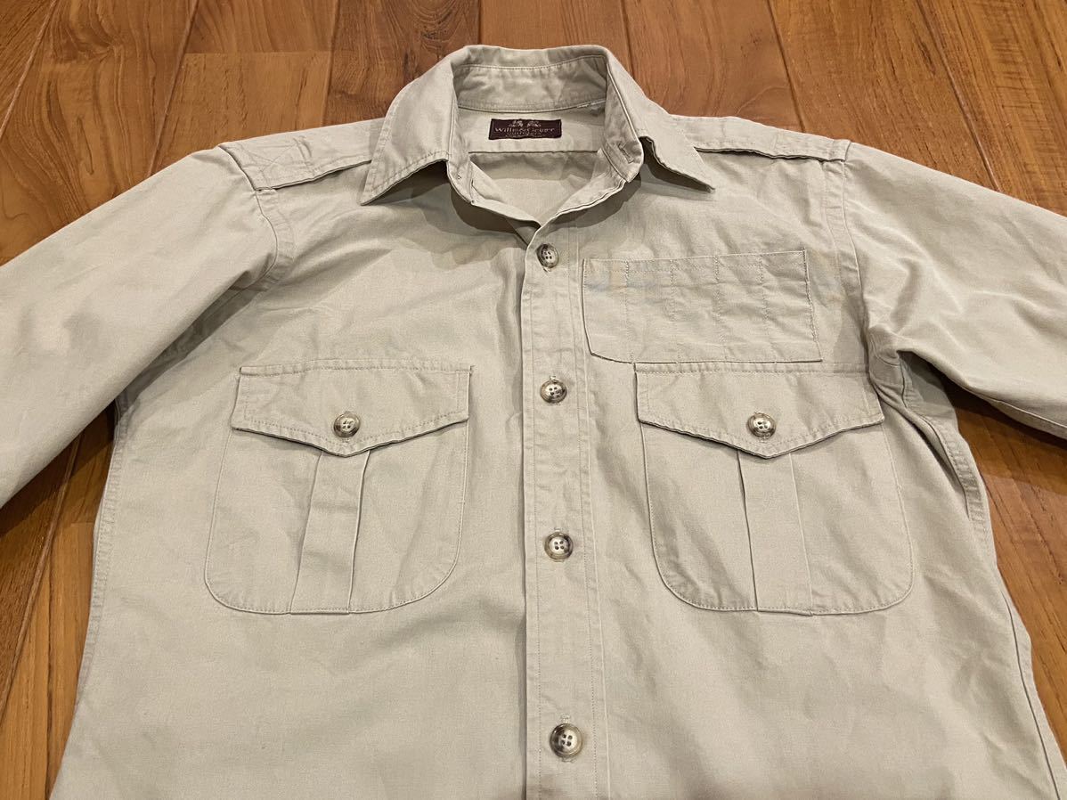 レア!Wネーム!Willis&Geiger × Eddie Bauer サファリシャツ レア!Wネーム!Willis&Geiger × Eddie Bauer サファリシャツ