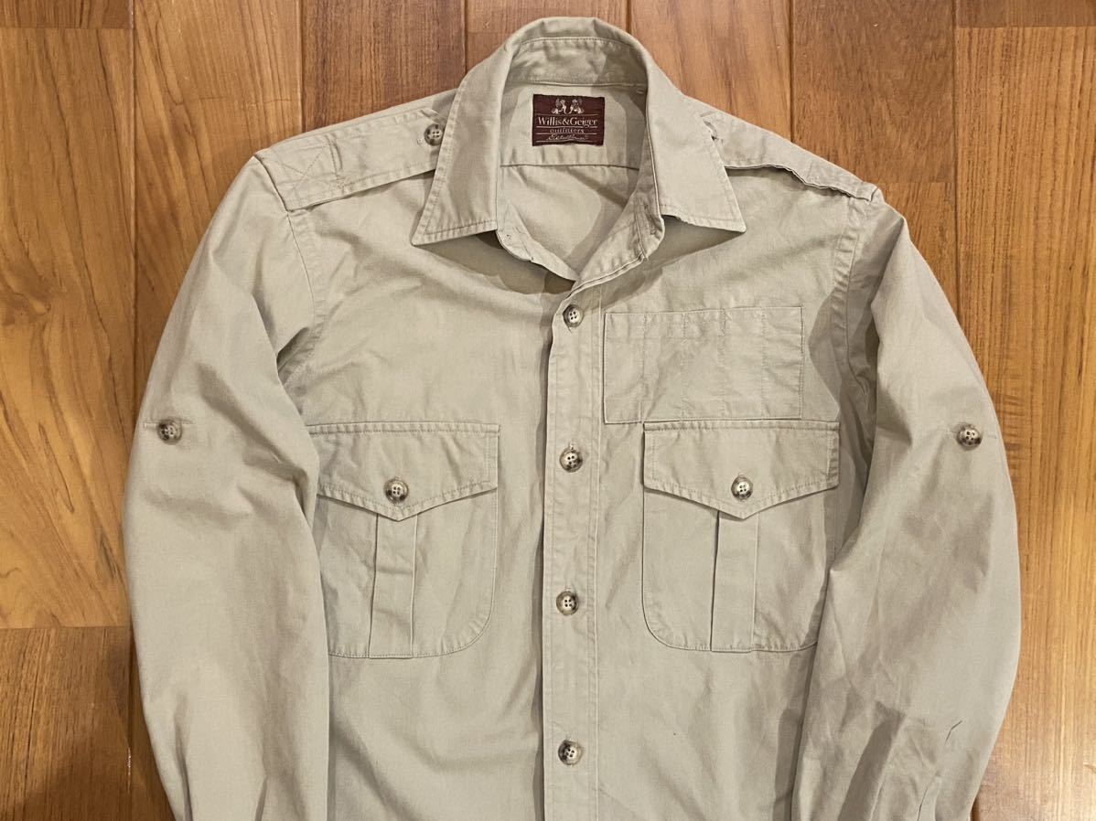 レア!Wネーム!Willis&Geiger × Eddie Bauer サファリシャツ レア!Wネーム!Willis&Geiger × Eddie Bauer サファリシャツ