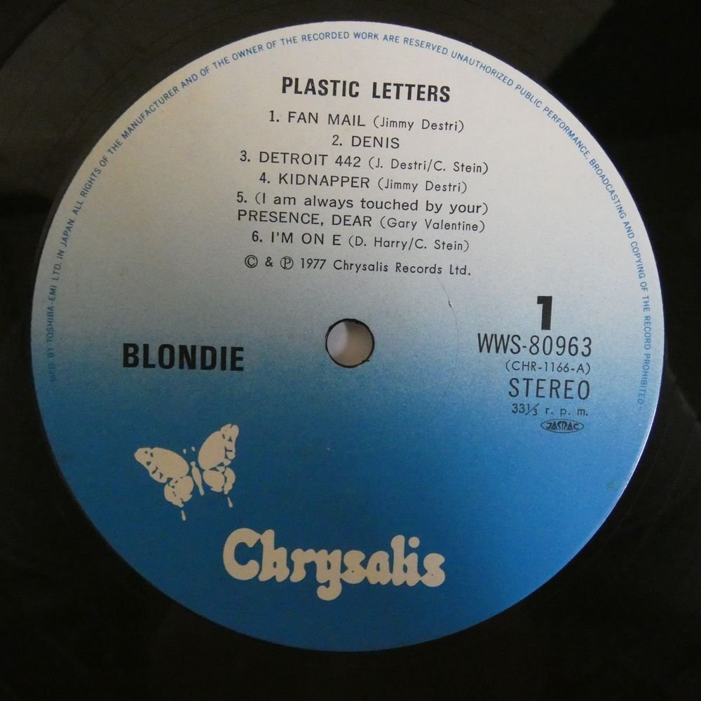 47045348;【国内盤】Blondie ブロンディ / Plastic Letters 囁きのブロンディ_画像3