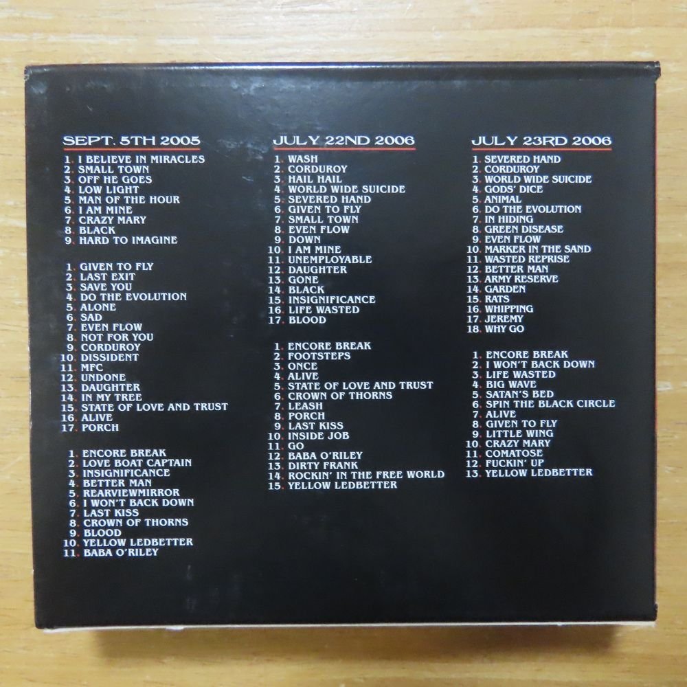 41084135;【6CDBOX】Pearl Jam / LIVE AT THE GORGE 05/06_画像2