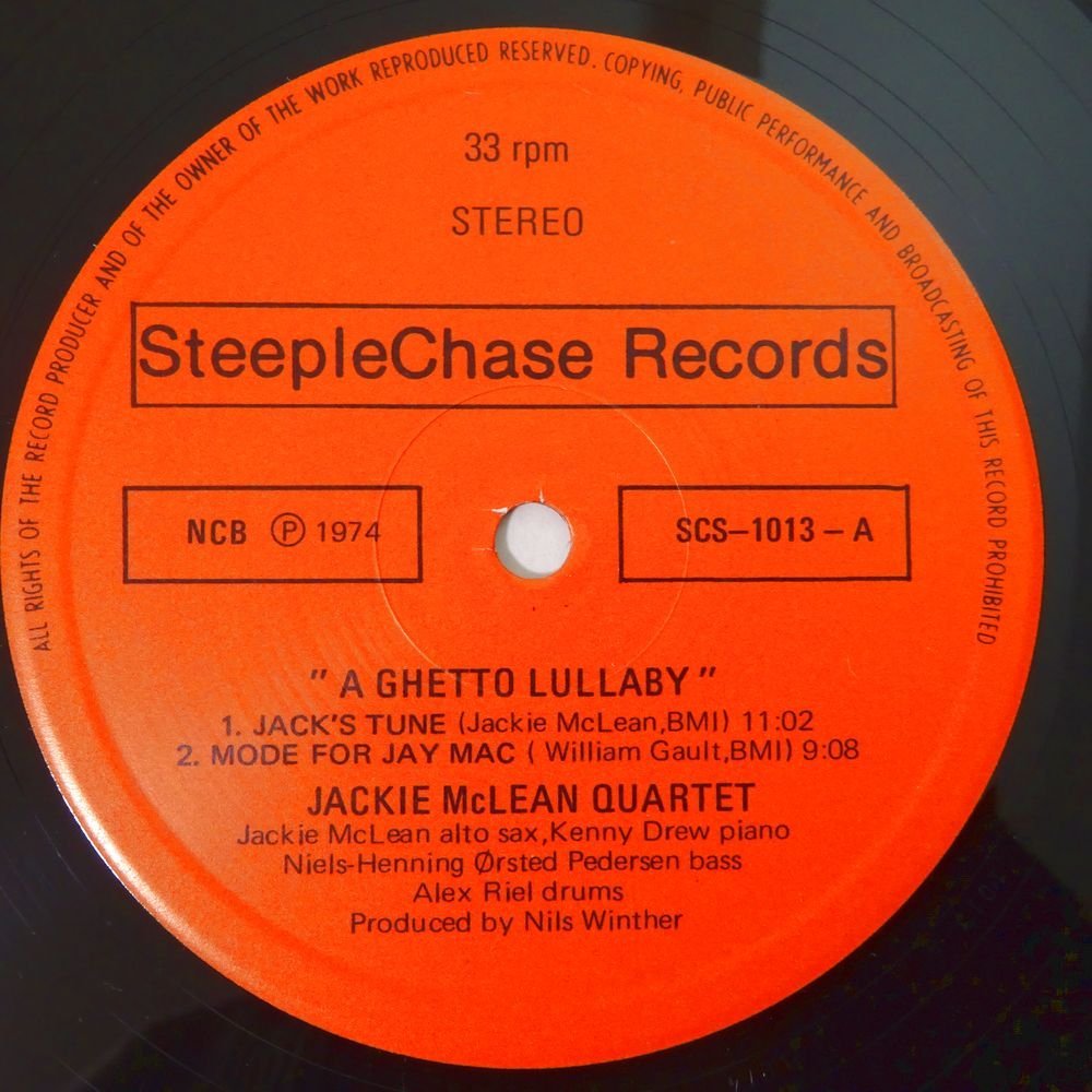 11177851;【Denmark/SteepleChase/コーティングジャケ】Jackie McLean / A Ghetto Lullaby_画像3