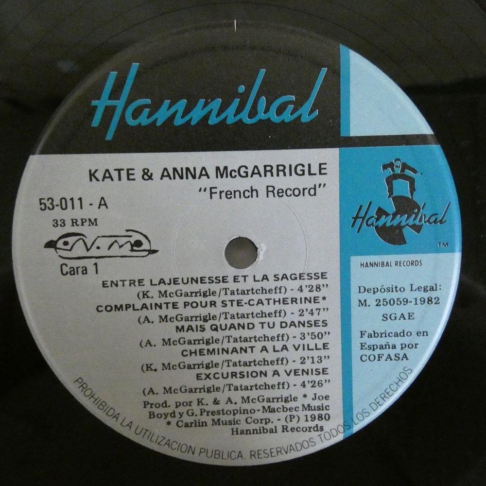 46056691;【Spain盤】Kate & Anna McGarrigle / French Record_画像3