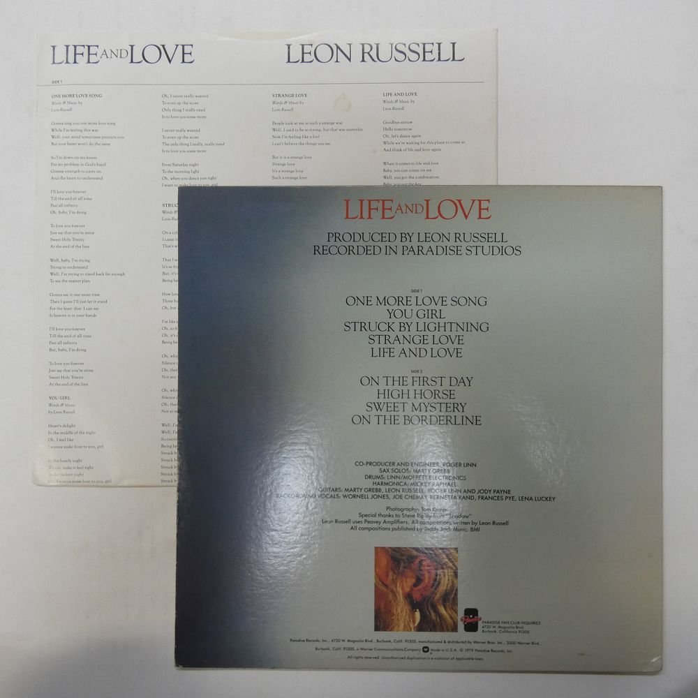 46057736;【US盤】Leon Russell / Life And Love_画像2