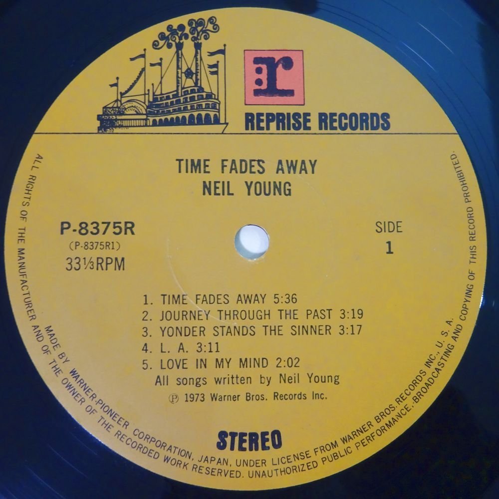 14028690;【JPNオリジナル/初回帯付/補充票】Neil Young / Time Fades Away 時は消え去りて_画像3