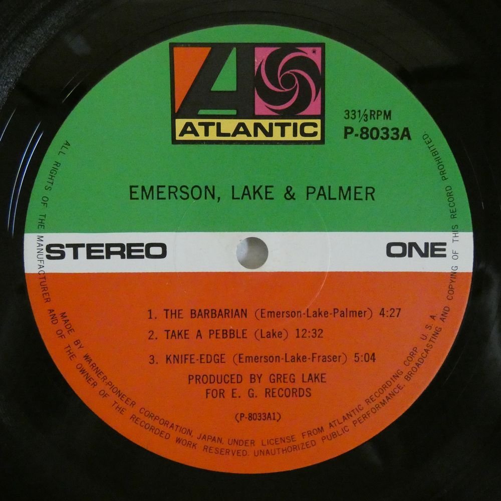 46058043;【帯付/補充票】Emerson, Lake & Palmer / S.T._画像3