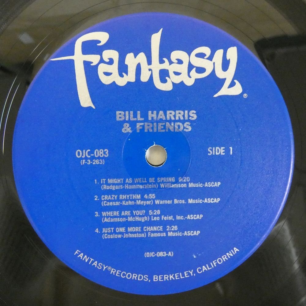 46058153;【US盤/OJC Fantasy】Bill Harris / Bill Harris And Friends_画像3