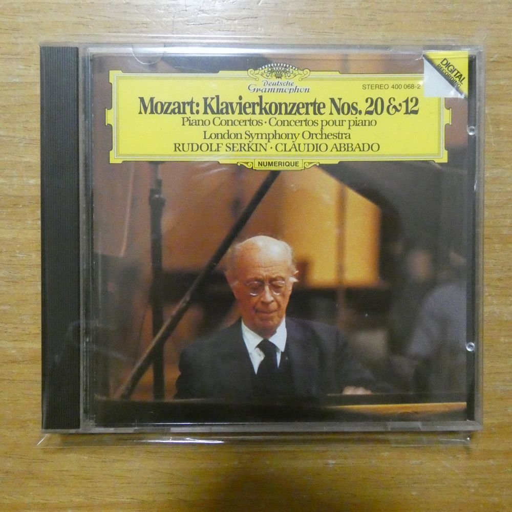 3259140006824;【CD/西独盤/蒸着仕様】ゼルキン/アバド / MOZART: PIANO CONCERTOS NOS.20&12(4000682)_画像1