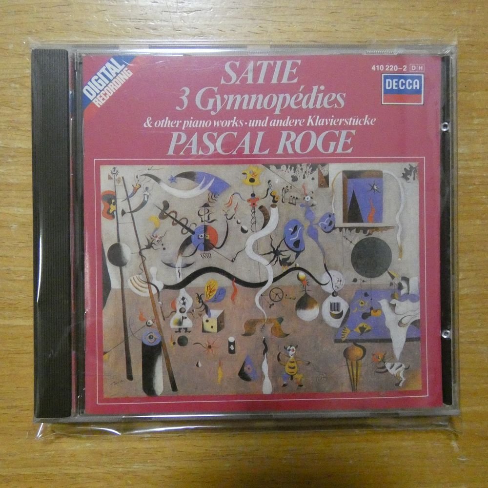 028941022028;【CD/西独盤/蒸着仕様】ROGE / SATIE: 3 GYMNOPEDIES & OTHER PIANO WORKS(4102202)_画像1