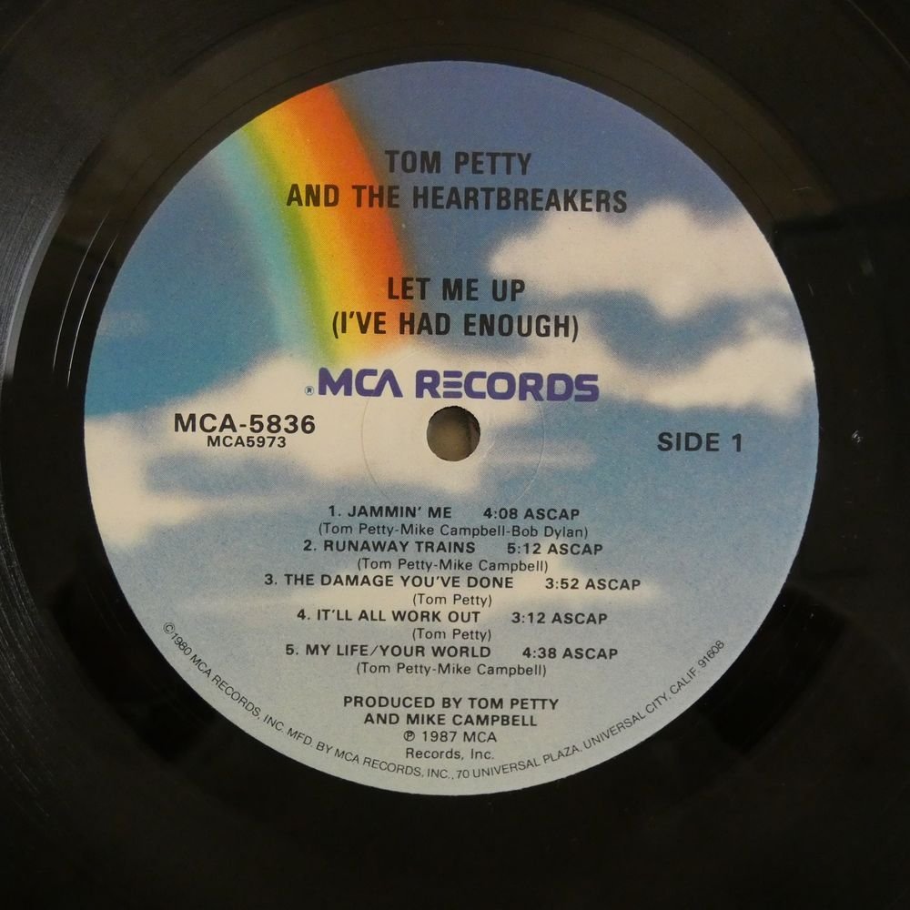 47046604;【US盤/ハイプステッカー付】Tom Petty And The Heartbreakers / Let Me Up (I've Had Enough)_画像3