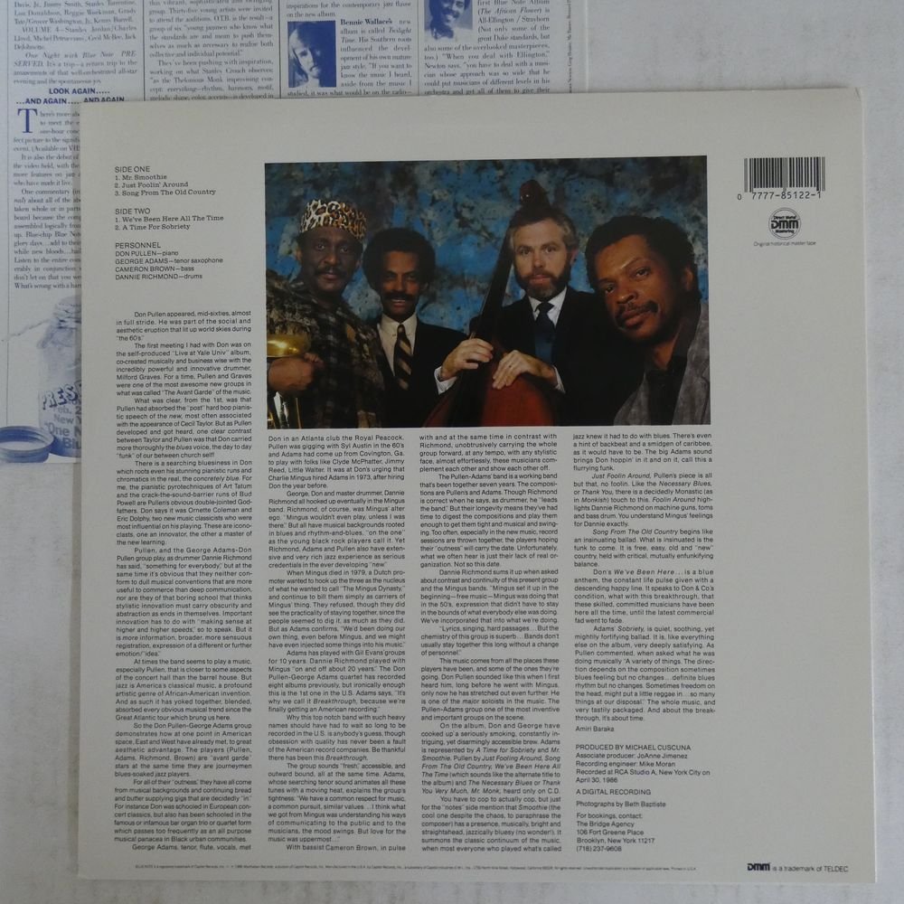 46059796;【US盤/BLUE NOTE/DMM】The Don Pullen - George Adams Quartet / Breakthrough_画像2
