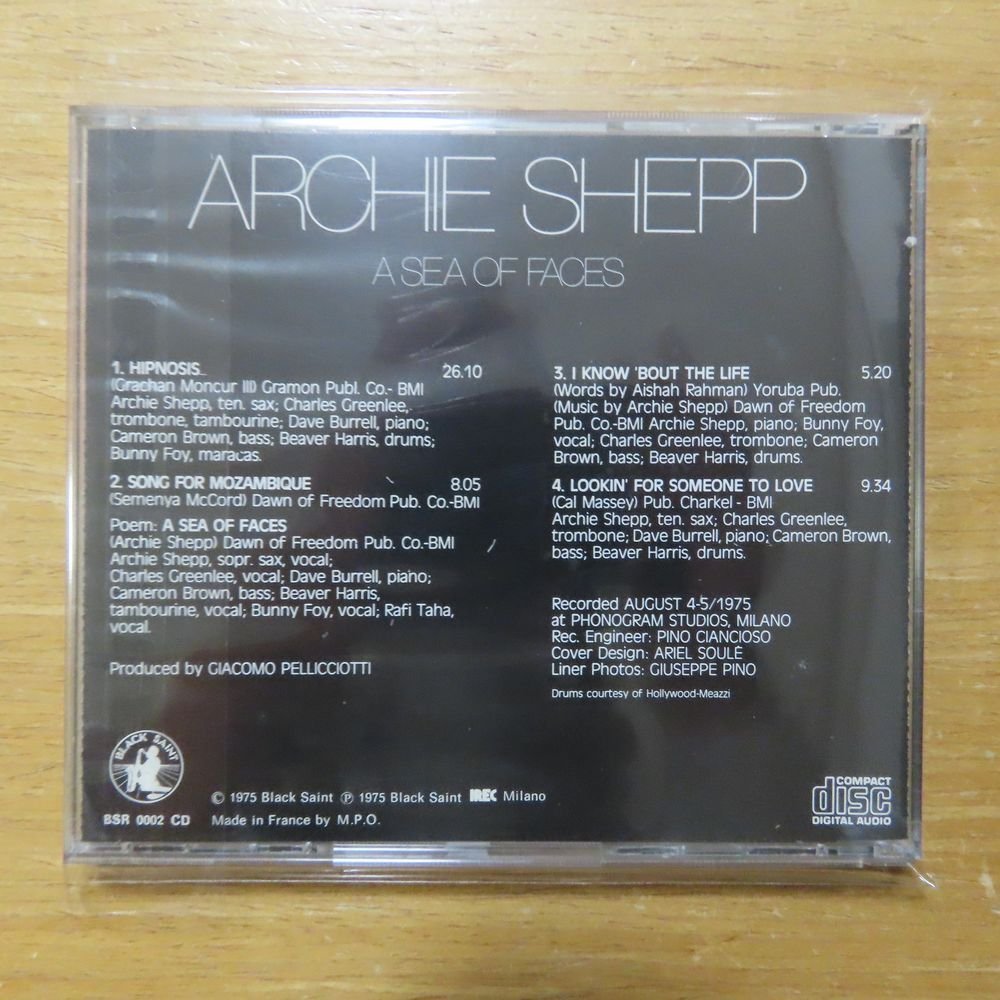 41086857;【CD】ARCHIE SHEPP / A SEA OF FACES　BSR-0002CD_画像2