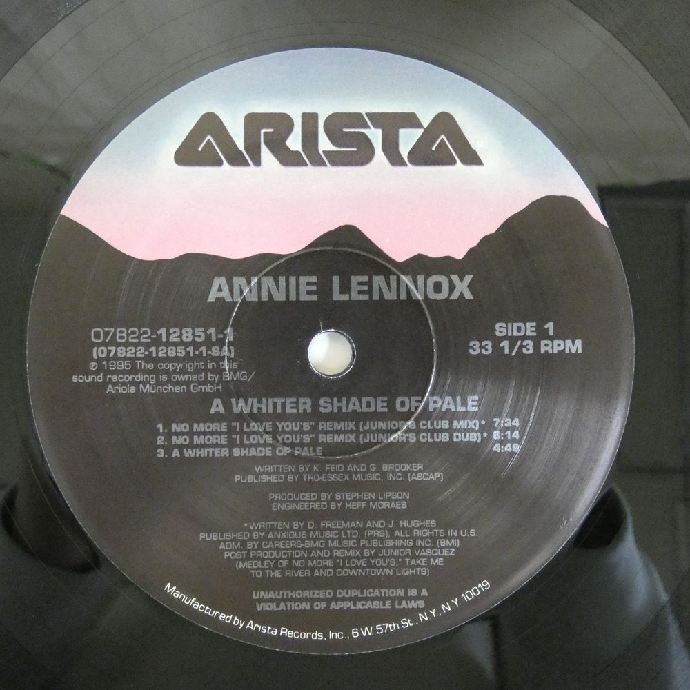 46060079;【US盤/12inch/シュリンク】Annie Lennox / A Whiter Shade Of Pale / No More I Love You's_画像3