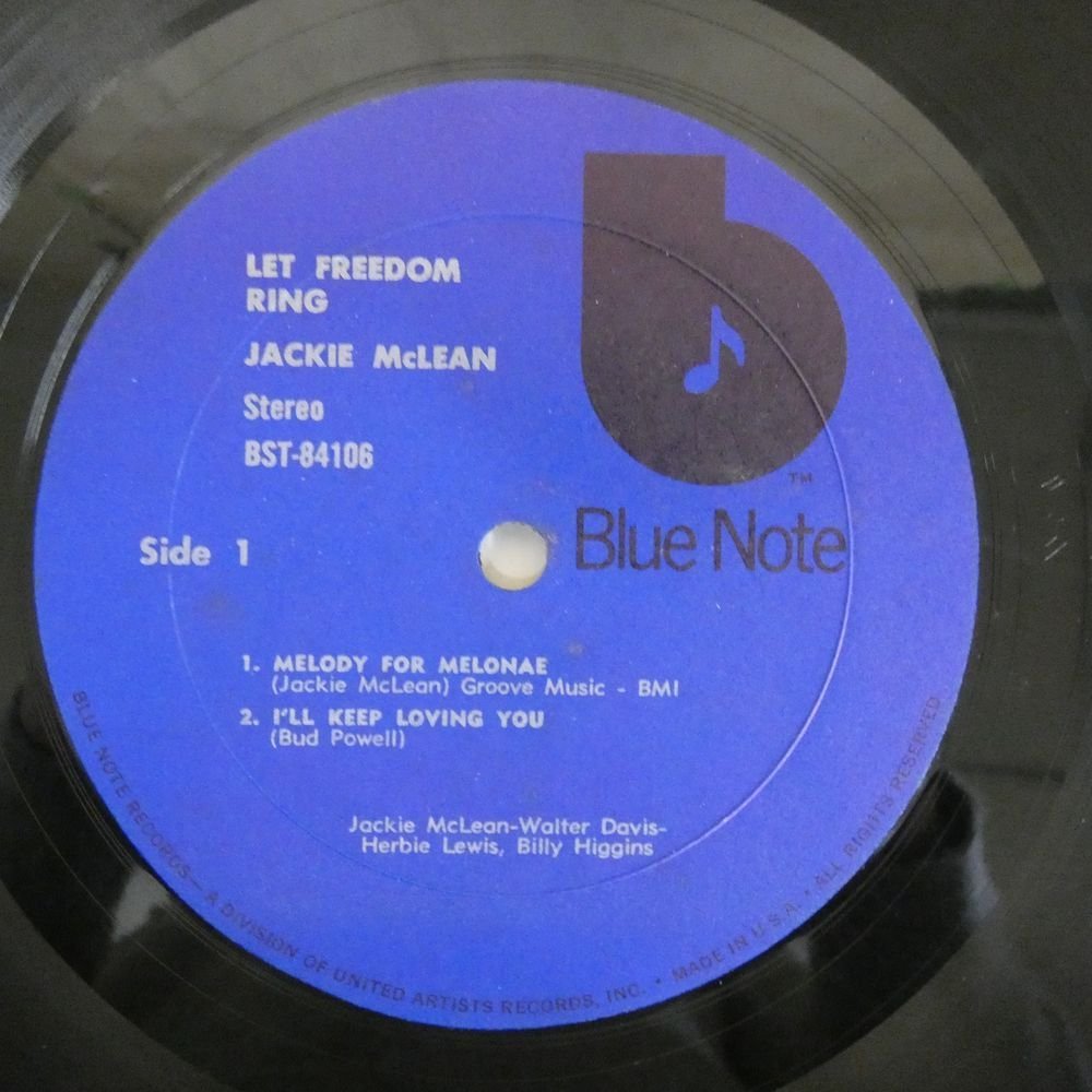 46060343;【US盤/BLUE NOTE/VAN GELDER刻印/シュリンク】Jackie McLean / Let Freedom Ring_画像3