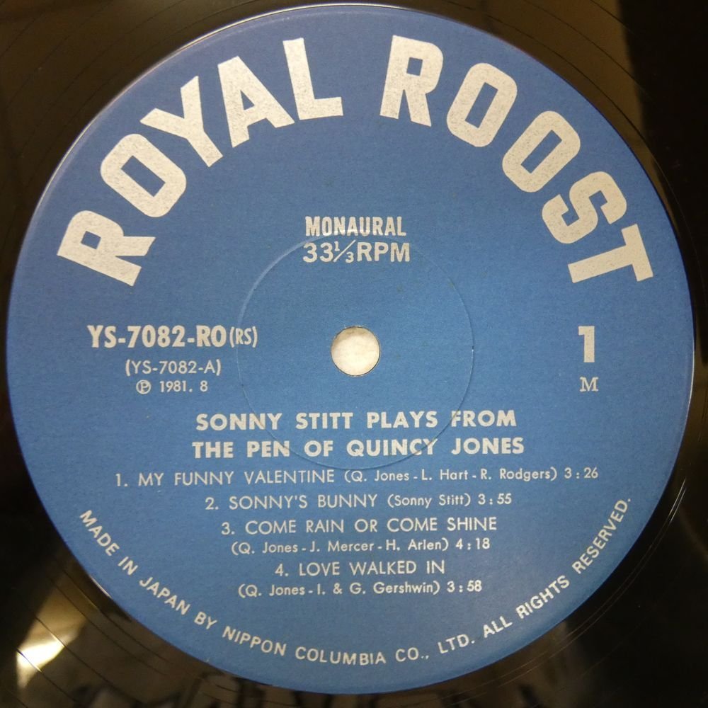 47046882;【国内盤/MONO】Sonny Stitt / Sonny Stitt Plays Arrangements From The Pen Of Quincy Jones_画像3