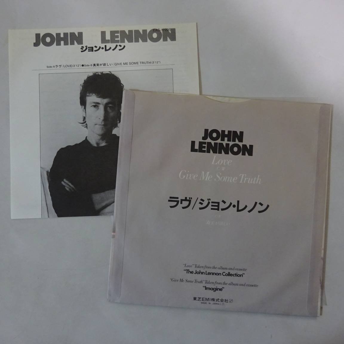 10019824;【国内盤/7inch】John Lennon ジョン・レノン / Love ラヴ_画像2