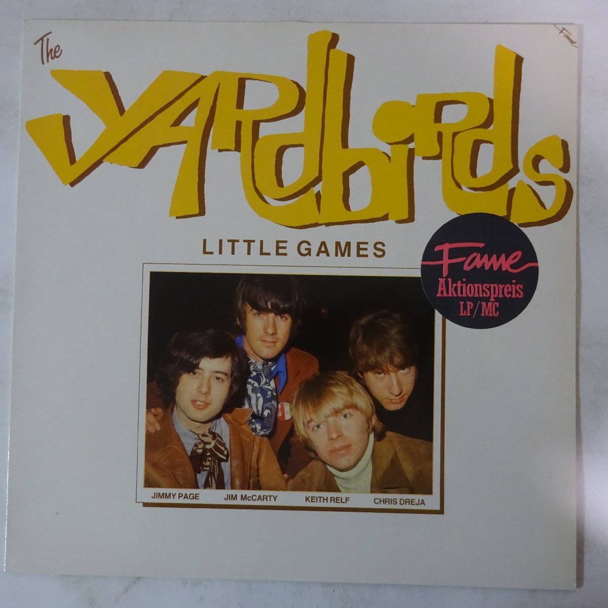 14028168;【Europe盤/ハイプステッカー】The Yardbirds / Little Games_画像1